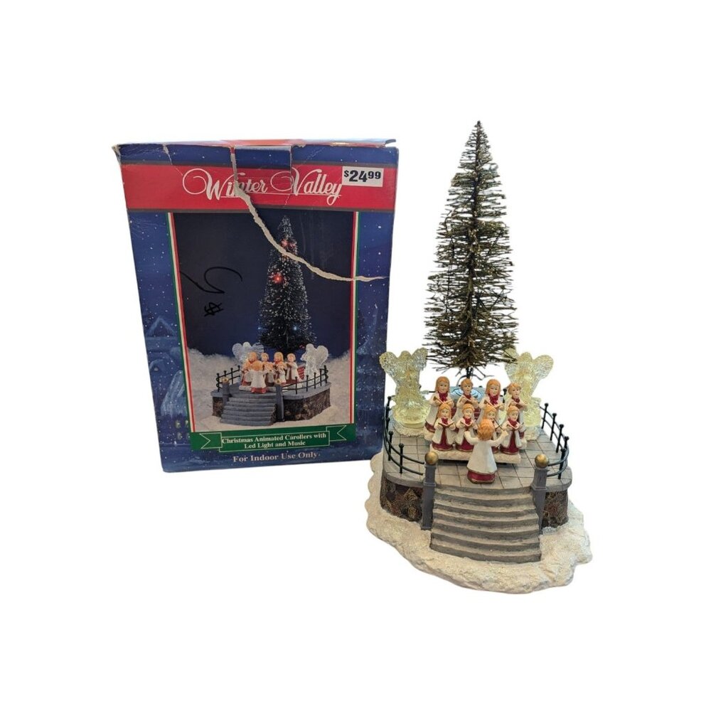 Winter Valley Animated Choir & Tree Christmas Decoration With Lights & Motion